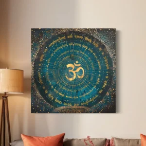 Home gayatri mantra painting